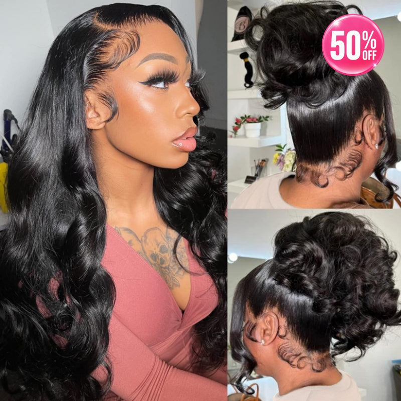 Upgraded "Mini Knotless" Full Lace/Whole Lace No Mesh Body Wave Wig