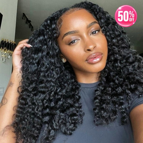 "Mini Knotless" 13x6 HD Lace Super Pre-Plucked Hairline High Density Wig - Burmese Curls