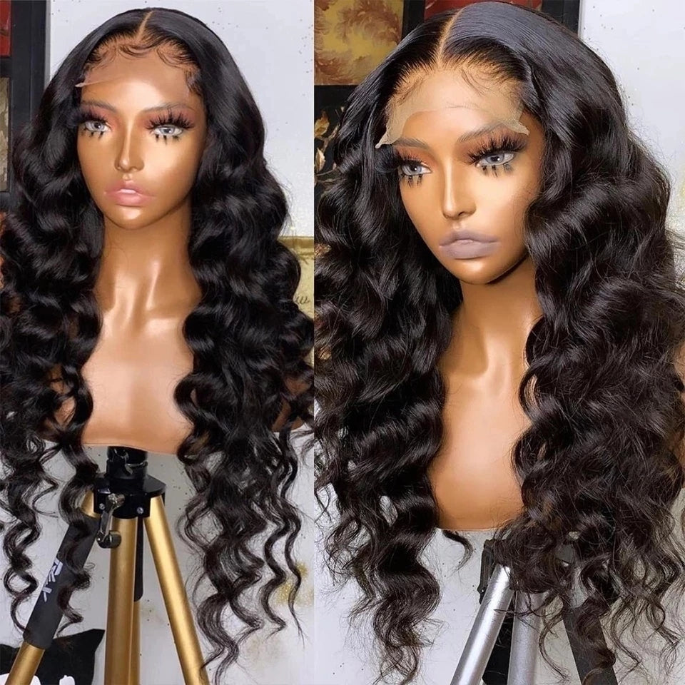 Loose Wave 360 Lace Frontal Wig Human Hair New Preplucked Hairline