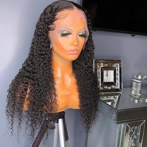 SUPER Pre-Plucked Custom Hairline Lace Wig Curly