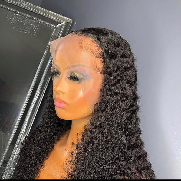 SUPER Pre-Plucked Custom Hairline Lace Wig Curly