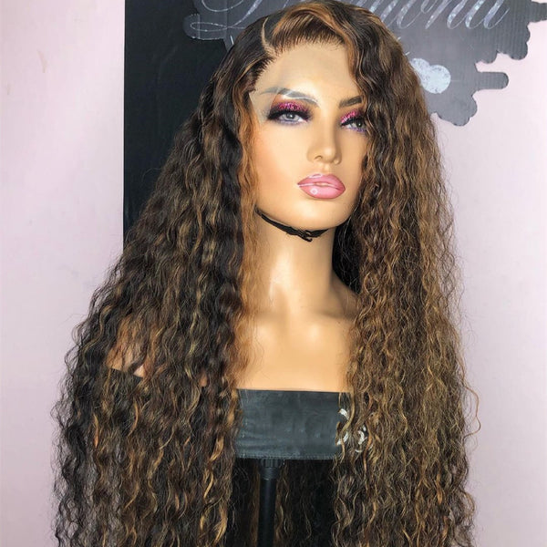 13x4 Precolored Wavy Lace Frontal Wig