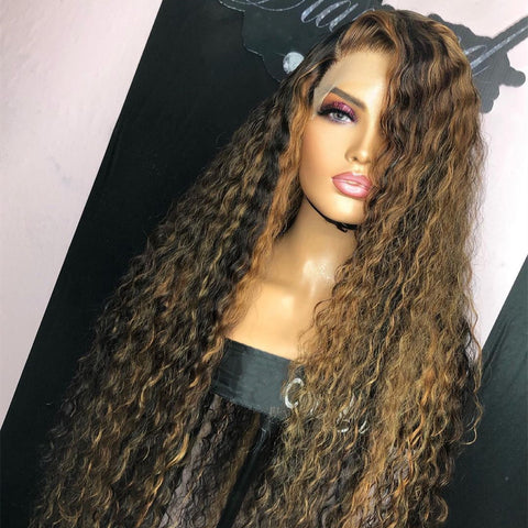 13x4 Precolored Wavy Lace Frontal Wig
