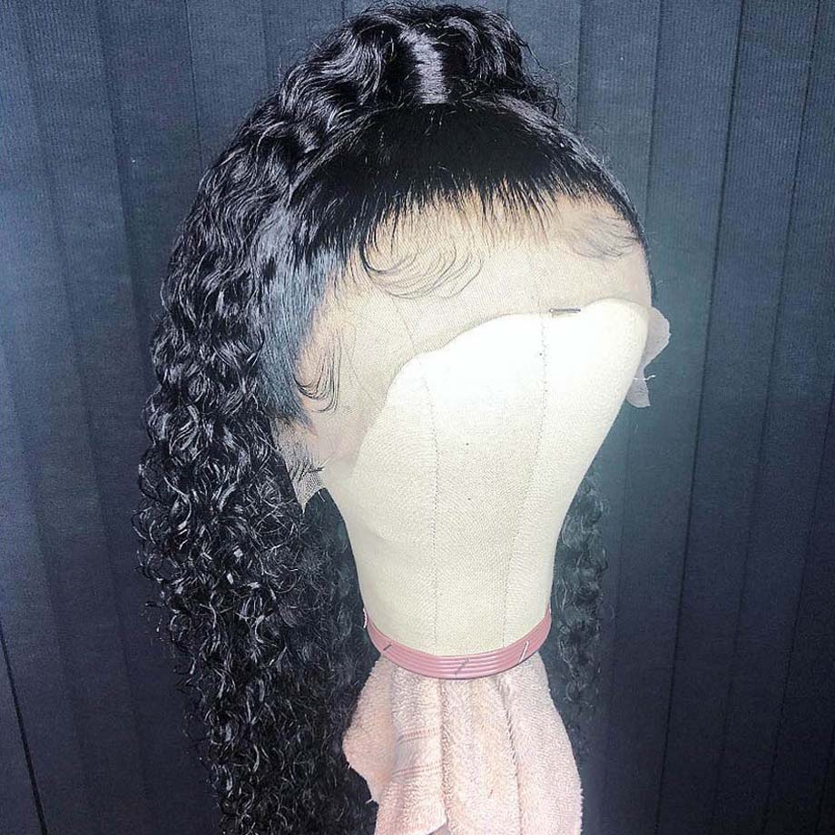 Super Preplucked Hairline Full Lace Curly Swiss Lace Wig