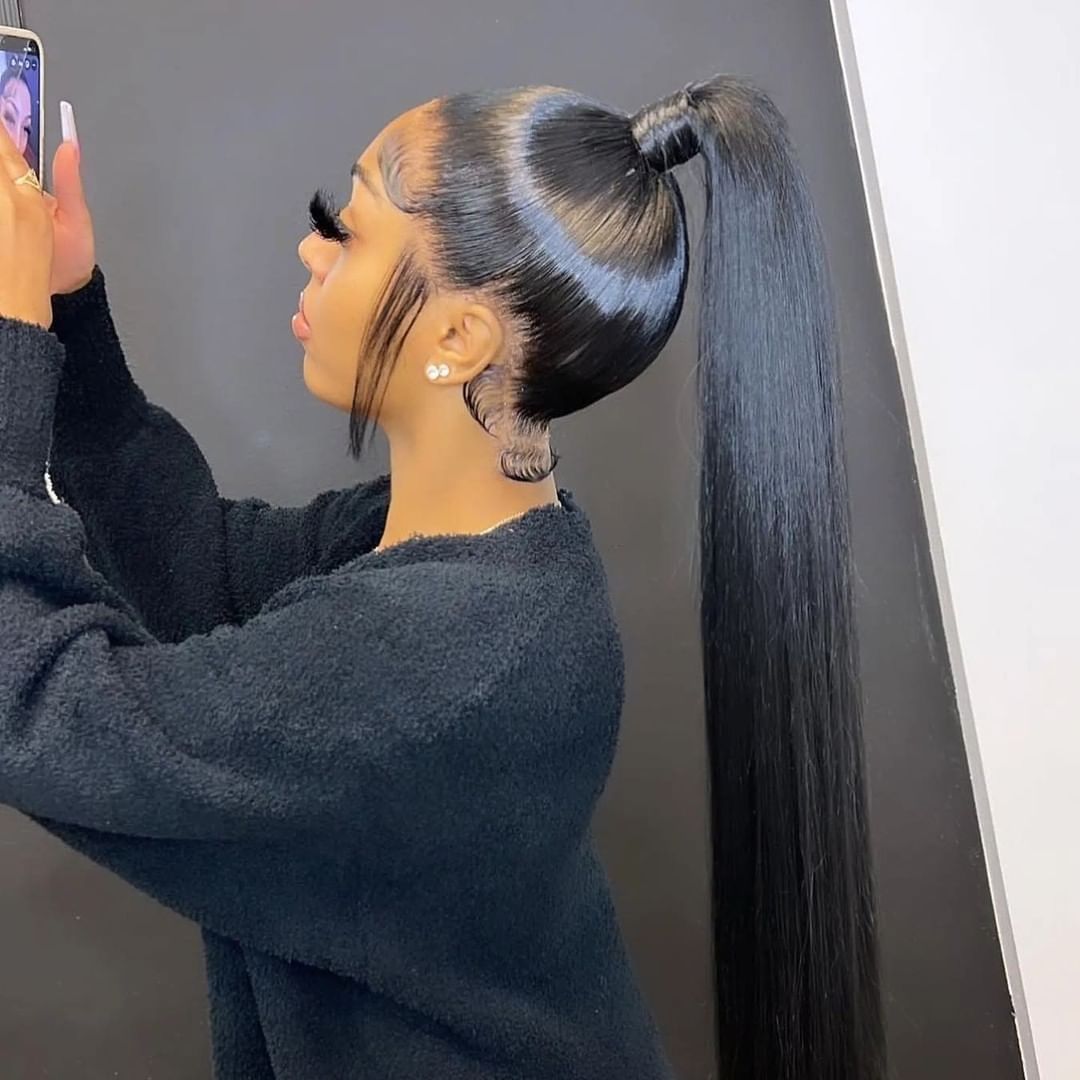 Swiss Lace Super Preplucked Hairline Full Lace Straight Wig