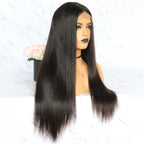 360 Fake Scalp Lace Frontal Wig Human Hair Bleach Knots