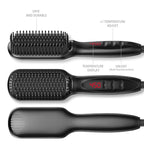 Anti Scald Ionic Ceramic Straightener Brush - US