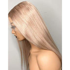 Ash Blonde Transparent 13x6 Straight Lace Front Wig