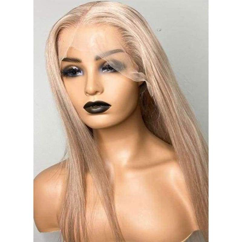 Ash Blonde Transparent 13x6 Straight Lace Front Wig