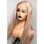 Ash Blonde Transparent 13x6 Straight Lace Front Wig