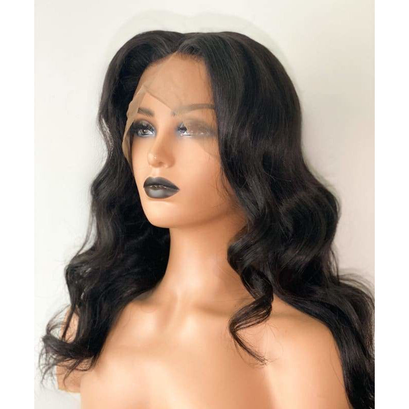 Body Wave Full Fake Scalp Lace Wig