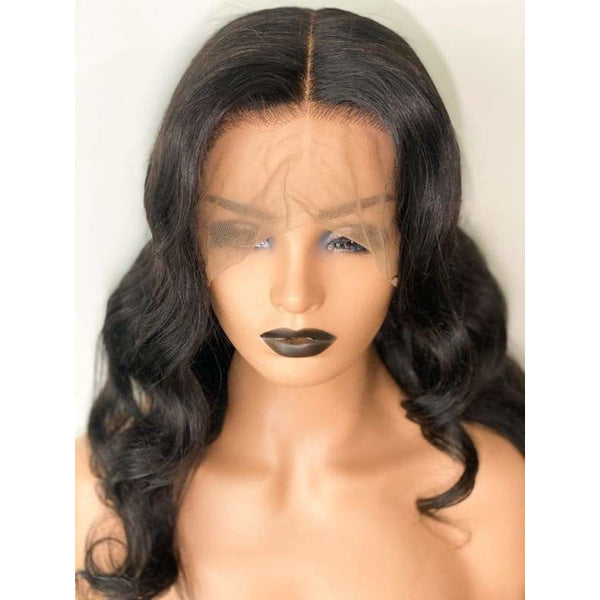 Body Wave Full Fake Scalp Lace Wig