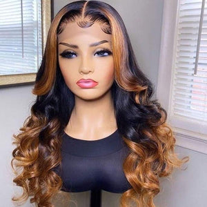 Body Wave Highlight 13X6 Lace Front Wig