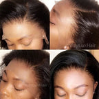 CLEAR LACE Natural Hairline Swiss Lace 13x6 Short Body Wave Lace Wig