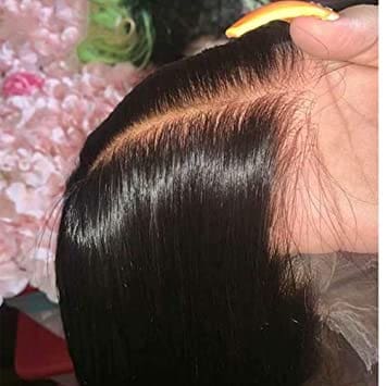 CLEAR LACE Natural Hairline Swiss Lace 13x6 Short Body Wave Lace Wig