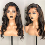 Highlight Body Wave Full Fake Scalp Lace Wig