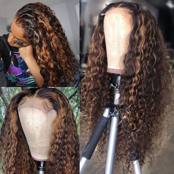 Highlight Loose Wave Swiss Lace 5X5 Lace Closure Wigs