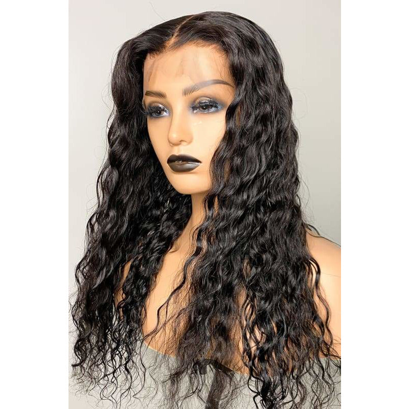Loose Body Wave Swiss Lace FAKE SCALP 13x6 Lace Front Wig
