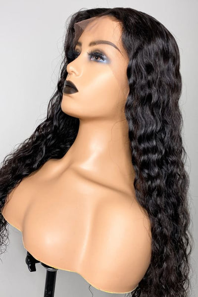 Loose Body Wave Swiss Lace FAKE SCALP 13x6 Lace Front Wig