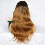 Ombre Brown Body Wave 13*6 Lace Front Straight Wigs