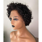 Pix Cut Lace Front Curly Wigs