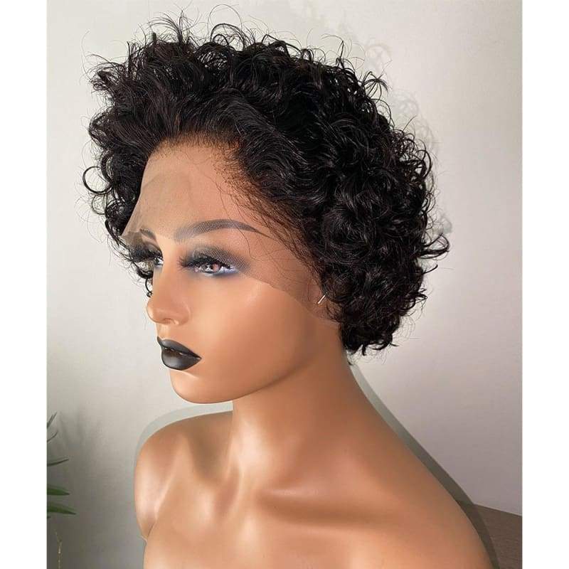 Pix Cut Lace Front Curly Wigs