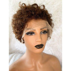 Pixy Cut Lace Front Curly Wigs