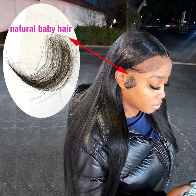 Swiss Lace Baby Hair Edge Strip x2