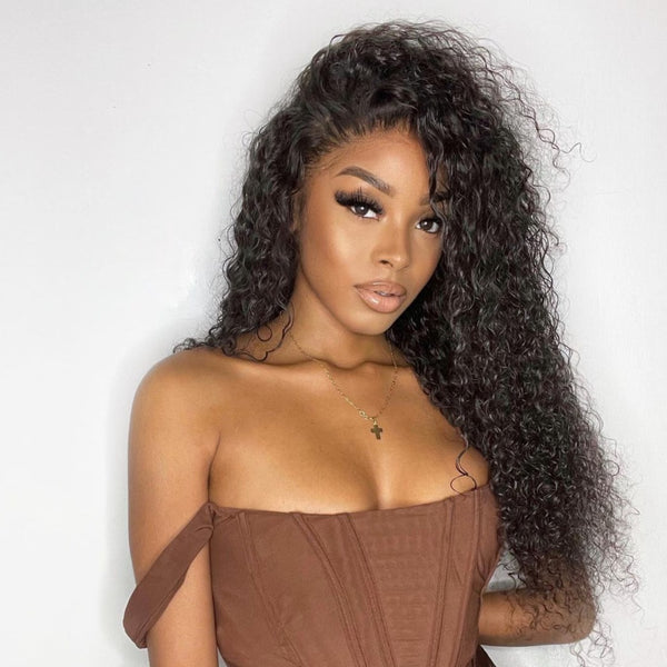 SUPER Pre-Plucked Custom Hairline Lace Wig Curly