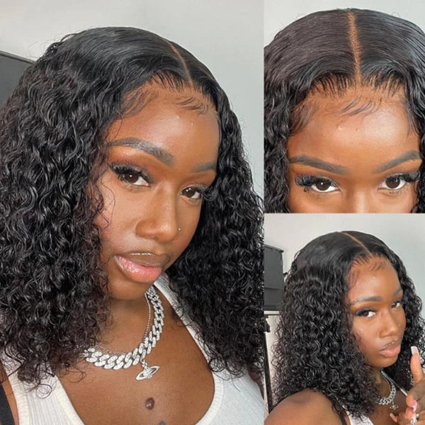 SUPER Pre-Plucked Custom Hairline Lace Wavy Bob Wig