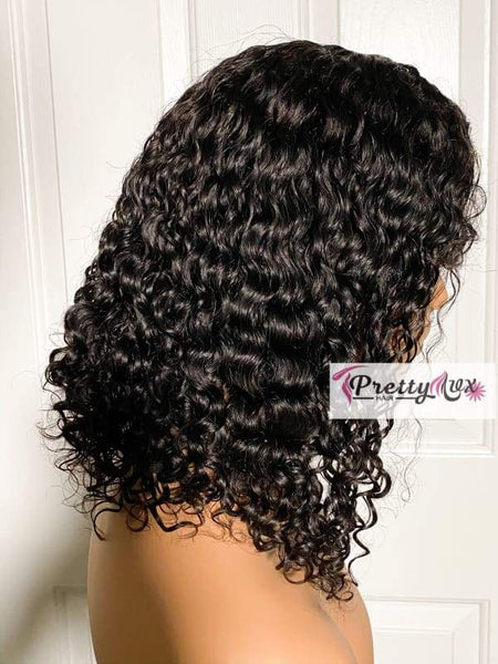 Water Wave Bob Wig Lace Front Bob Wigs